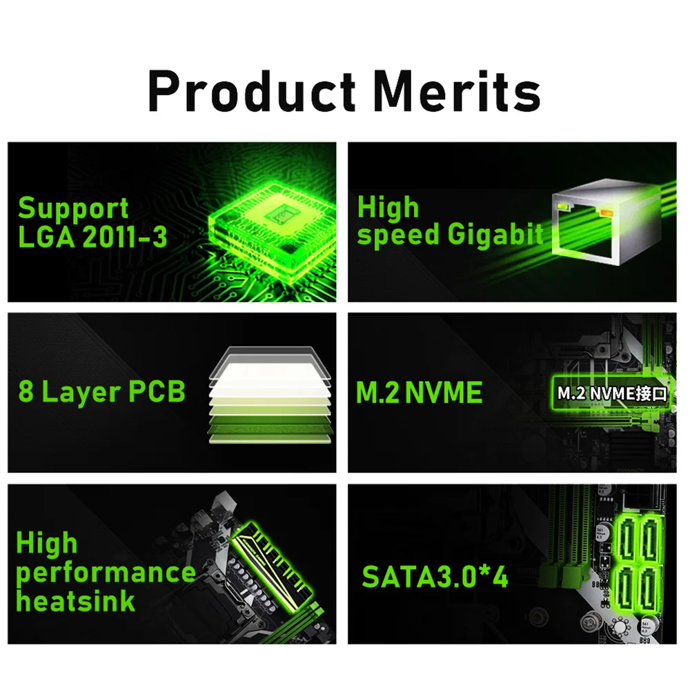X99 8M X99 Motherboard LGA2011-3 M-ATX All Series SATA3 USB3.0 PCI-E 16X M.2 Support ECC Memory Dual Channel DDR4
X99 8M X99 Motherboard LGA2011-3 M-ATX All Series SATA3 USB3.0 PCI-E 16X M.2 Support ECC Memory Dual Channel DDR4