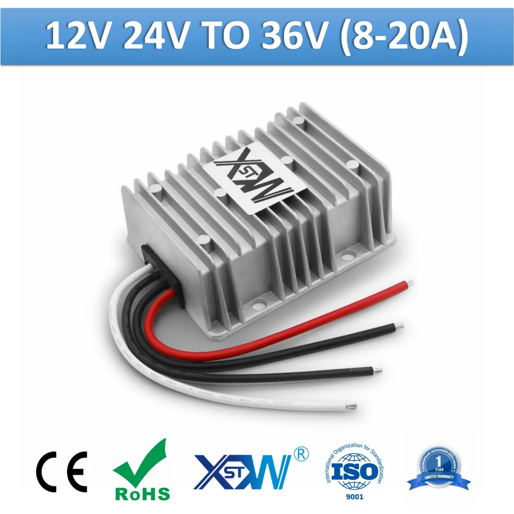 XWST Non Isolated DC to DC 12v 24v to 36v 8A 10A 15A 20A Step Up Boost 360W 540W 720W Power Supply 36vdc Voltage Regulator
XWST Non Isolated DC to DC 12v 24v to 36v 8A 10A 15A 20A Step Up Boost 360W 540W 720W Power Supply 36vdc Voltage Regulator