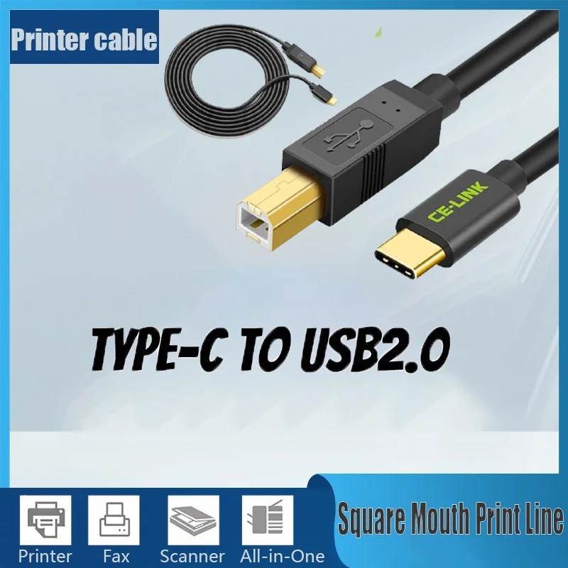 Type C Male Connector To USB 2.0 B Type Male Data Cable Adapter For Cell Phone Printer Hard Disk File Transfer Fast Gold-plated
Type C Male Connector To USB 2.0 B Type Male Data Cable Adapter For Cell Phone Printer Hard Disk File Transfer Fast Gold-plated