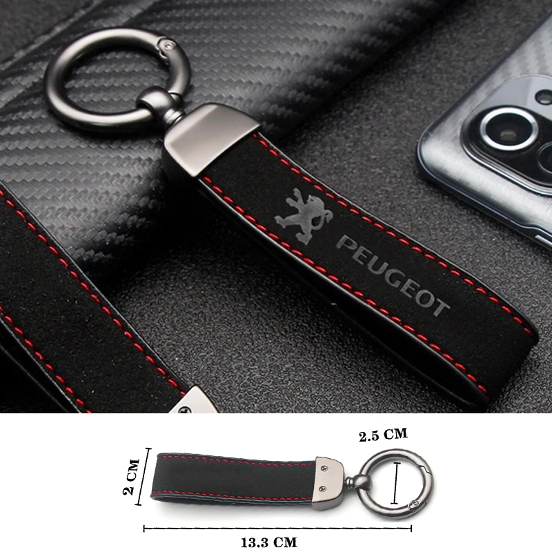 Leather Car Logo Key Chain Metal Alloy Style Key Ring Key Holder For Universal Car Peugeot 206 207 307 3008 2008 308 408 508
Leather Car Logo Key Chain Metal Alloy Style Key Ring Key Holder For Universal Car Peugeot 206 207 307 3008 2008 308 408 508