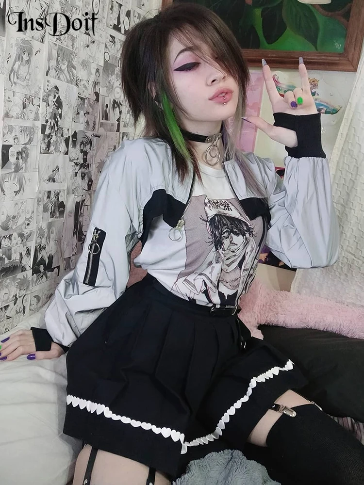 InsDoit Women Gothic Black High Waist Skirt Patchwork Grunge Clothes Aesthetic A-LINE Skirt Streetwear Partywear Sexy Mini Skirt
InsDoit Women Gothic Black High Waist Skirt Patchwork Grunge Clothes Aesthetic A-LINE Skirt Streetwear Partywear Sexy Mini Skirt