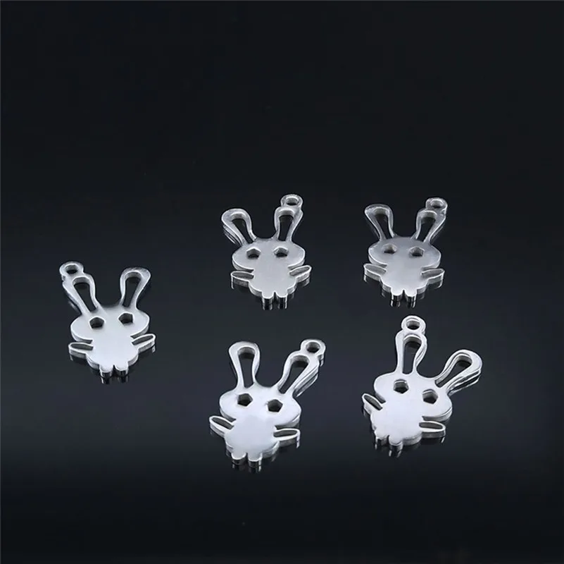 5PCS Stainless Steel Small Diy Animal Rabbit Pendant for Women/Men Silver Accessories for Jewelry 2021 NXS05
5PCS Stainless Steel Small Diy Animal Rabbit Pendant for Women/Men Silver Accessories for Jewelry 2021 NXS05