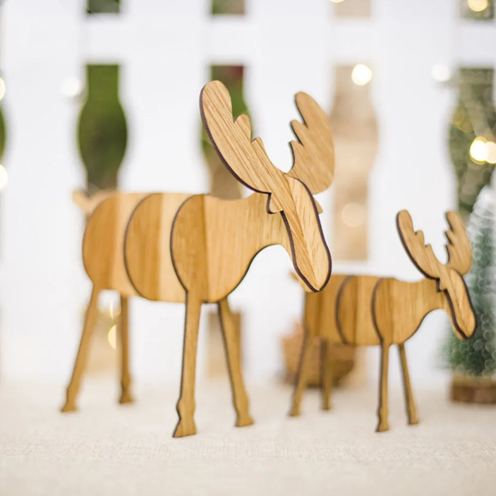 2Pcs/lot Wooden Deer Crafts Christmas Toys Deaorations for Home Christmas Ornament Wooden Pendants Party New Year Supplies
2Pcs/lot Wooden Deer Crafts Christmas Toys Deaorations for Home Christmas Ornament Wooden Pendants Party New Year Supplies