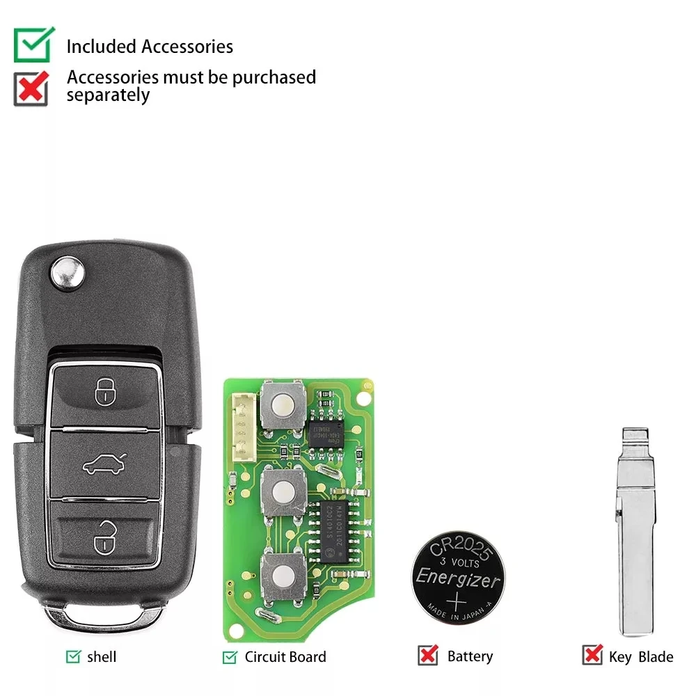 XKB506EN Xhorse VVDi проводной универсальный дистанционный ключ с 3 кнопками для VVDI2 Mini Key Tool и VVDI Key Tool
XKB506EN Xhorse VVDi проводной универсальный дистанционный ключ с 3 кнопками для VVDI2 Mini Key Tool и VVDI Key Tool