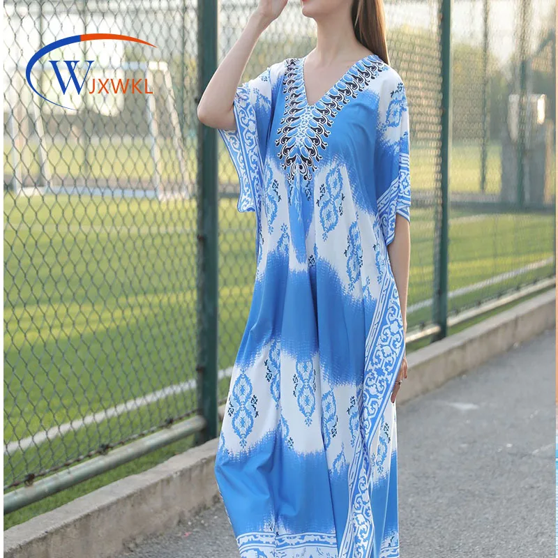 Ffashion Beach Cover-up European American Quick-Drying Printing Loose Bikini Overclothes Vacation Robe Blouse
Ffashion Beach Cover-up European American Quick-Drying Printing Loose Bikini Overclothes Vacation Robe Blouse
