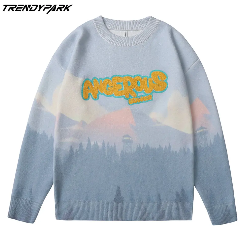 2021 Men's Pullovers Sweaters Letters Embroidery Streetwear Oversized Harajuku Crew Neck Knitwear Men Clothing
2021 Men's Pullovers Sweaters Letters Embroidery Streetwear Oversized Harajuku Crew Neck Knitwear Men Clothing