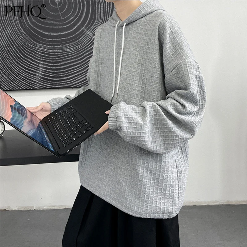 PFHQ 2021 Autumn New Waffle Sweater Men's Fashion Long Sleeve Hooded Sweatshirt High Street Solid Color Loose Tops Trend 21D1049
PFHQ 2021 Autumn New Waffle Sweater Men's Fashion Long Sleeve Hooded Sweatshirt High Street Solid Color Loose Tops Trend 21D1049