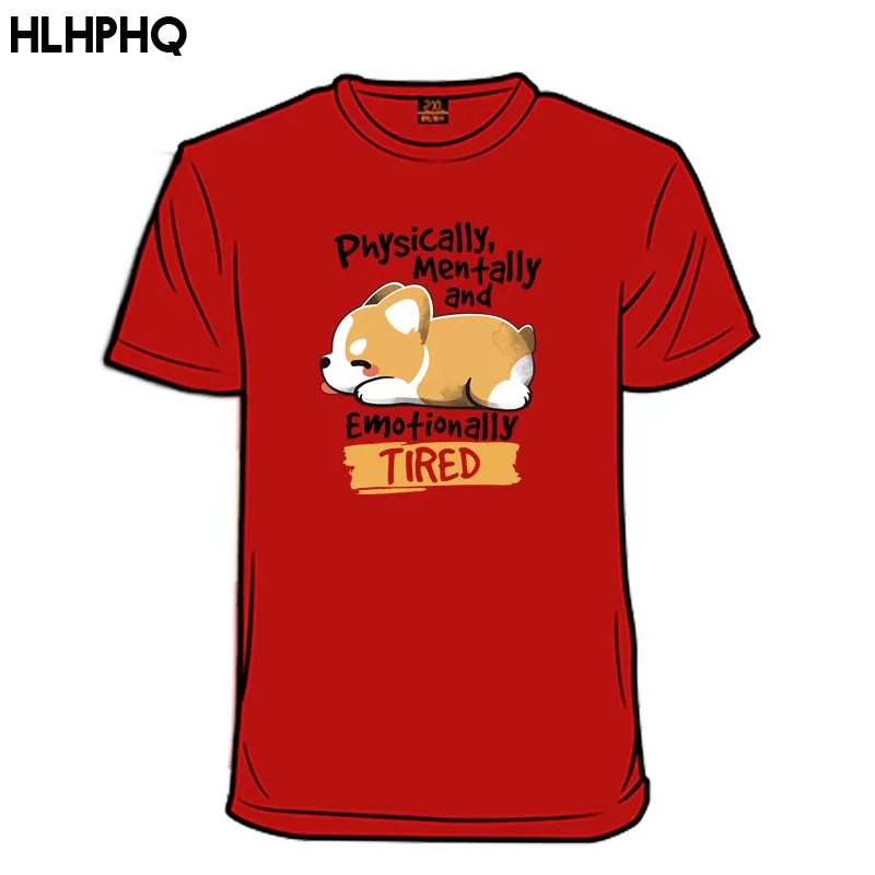 Tired Corgi T Shirts Men Cotton Casual T-Shirts Round Collar Cute Corgi Tees Short Sleeve Clothing Plus Size
Tired Corgi T Shirts Men Cotton Casual T-Shirts Round Collar Cute Corgi Tees Short Sleeve Clothing Plus Size