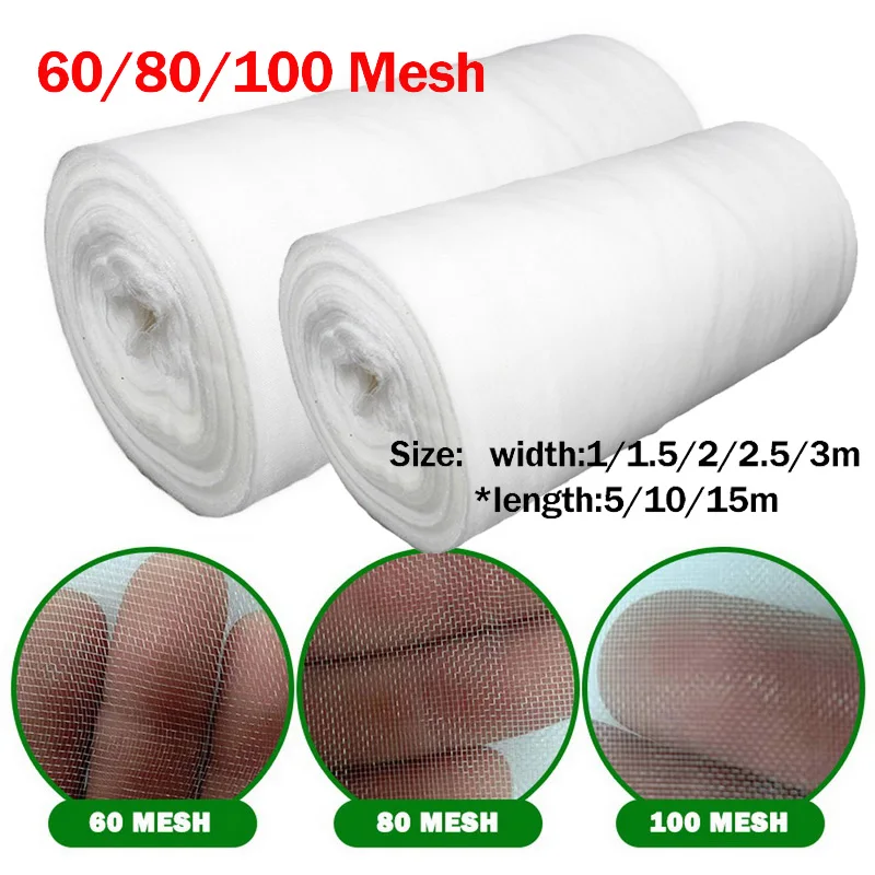 Greenhouse Protective Net 60/80/100 mesh Fruit Vegetables Cover Insect Net Plant Net Garden Pest Control Plant Protection Net
Greenhouse Protective Net 60/80/100 mesh Fruit Vegetables Cover Insect Net Plant Net Garden Pest Control Plant Protection Net