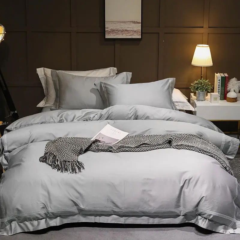 2021 Cotton White Grey Bedding Set Queen King Bed set Bed linen Bedsheet Embroidery Duvet cover parrure de lit ropa de cama
2021 Cotton White Grey Bedding Set Queen King Bed set Bed linen Bedsheet Embroidery Duvet cover parrure de lit ropa de cama