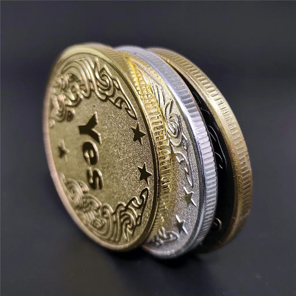 Destiny Decision Medal Gold, Silver and Bronze Tricolor New Style YES/NO Commemorative Coin
Destiny Decision Medal Gold, Silver and Bronze Tricolor New Style YES/NO Commemorative Coin