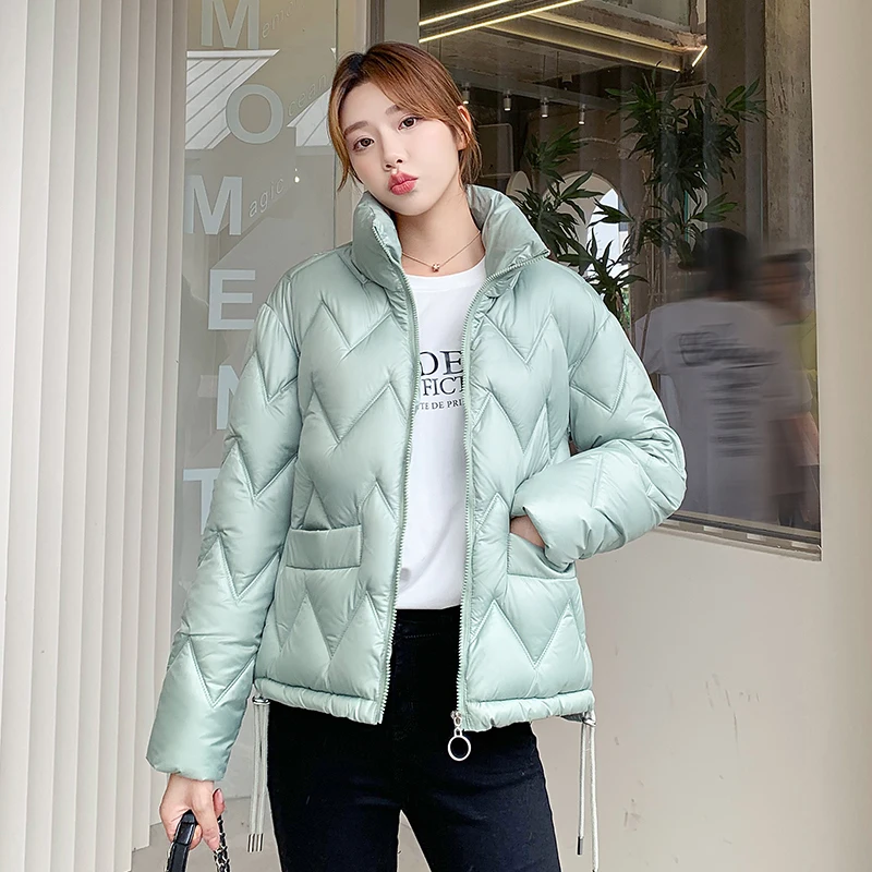 Stand Collar Short Down Cotton Parkas Female Warm Quilted Zipper Bubble Coat Ladies Winter Women Thick Cotton Padded Jacket
Stand Collar Short Down Cotton Parkas Female Warm Quilted Zipper Bubble Coat Ladies Winter Women Thick Cotton Padded Jacket