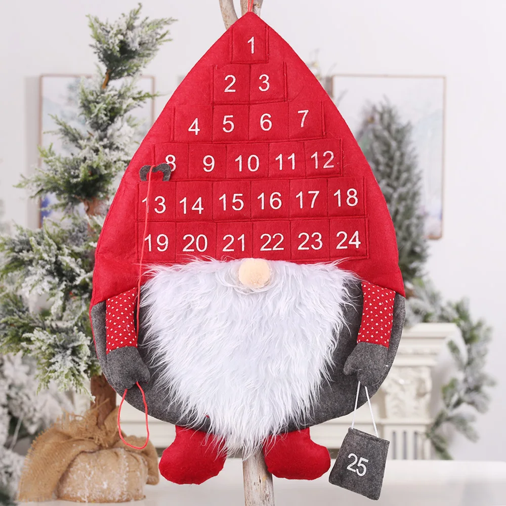 Red Felt Calendar Santa Claus Snowman Christmas Decoration Xmas Advent Timer For Door Wall Window Creative Countdown Ornament 
Red Felt Calendar Santa Claus Snowman Christmas Decoration Xmas Advent Timer For Door Wall Window Creative Countdown Ornament