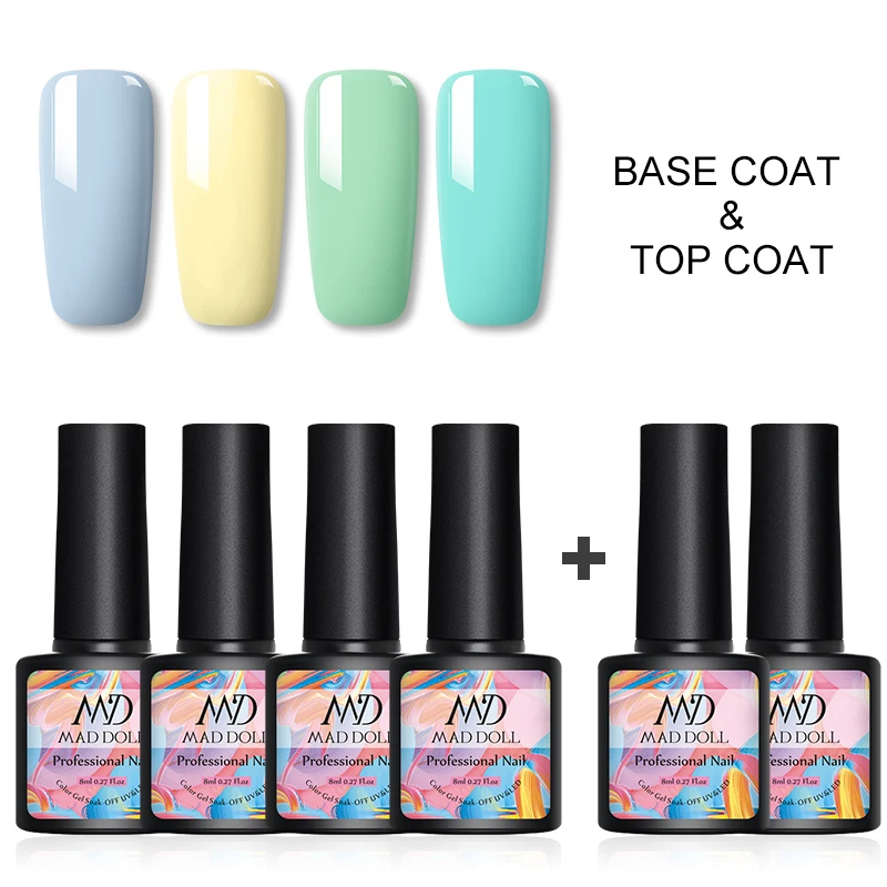 3/6 шт/комплект MAD DOLL Prime Гель лак для ногтей все маникюра Полупостоянный Vernis