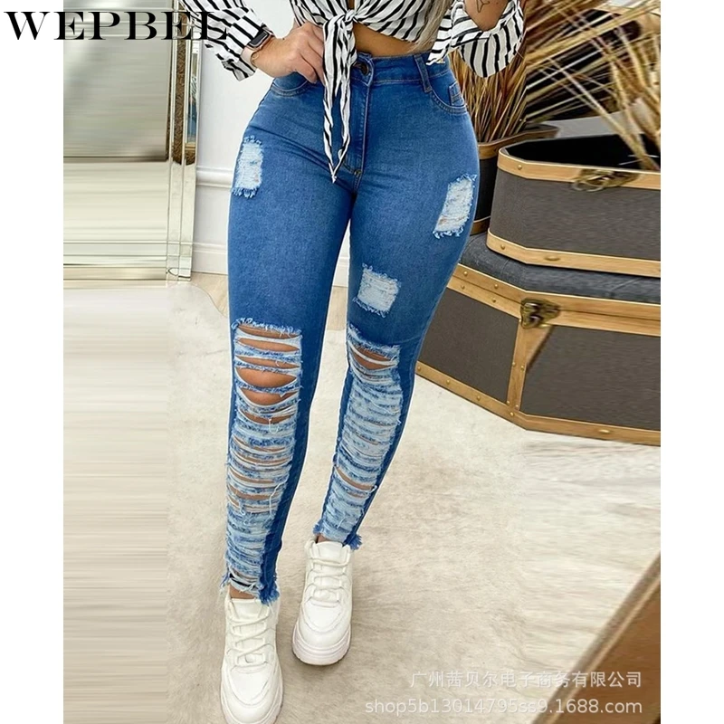 Женские узкие однотонные джинсы WEPBEL, Осенние сексуальные джинсовые брюки-карандаш с завышенной талией и пуговицами
Женские узкие однотонные джинсы WEPBEL, Осенние сексуальные джинсовые брюки-карандаш с завышенной талией и пуговицами