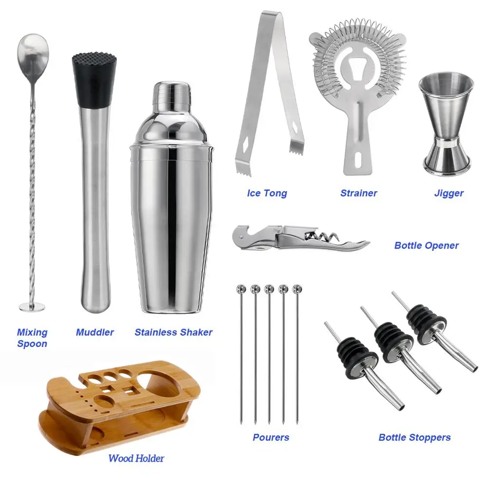 750ml 16 piece stainless steel wine mixer tool set
750ml 16 piece stainless steel wine mixer tool set