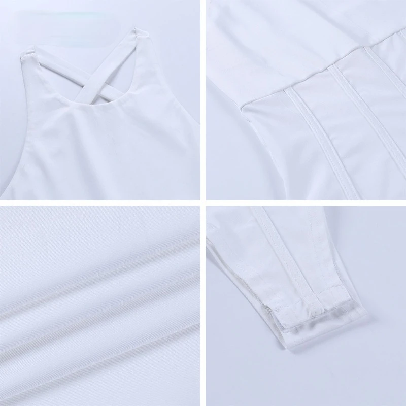 2021 Sleeveless White Bodysuit Women Summer O Neck Backless Romper Skinny Off Shoulder New Sexy Casual Body Top Fashion
2021 Sleeveless White Bodysuit Women Summer O Neck Backless Romper Skinny Off Shoulder New Sexy Casual Body Top Fashion