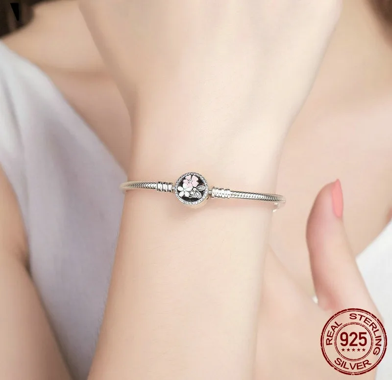 Amas 100% 925 Sterling Silver Poetic Blooms Bracelet & Bangles For Women Fit DIY Charms Beads Original Jewelry Gift
Amas 100% 925 Sterling Silver Poetic Blooms Bracelet & Bangles For Women Fit DIY Charms Beads Original Jewelry Gift
