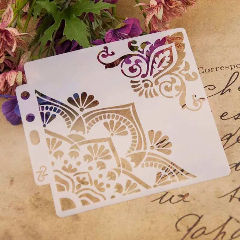 Flower Corner Stencils Template Painting Scrapbooking Embossing Stamping Album Card DIY
Flower Corner Stencils Template Painting Scrapbooking Embossing Stamping Album Card DIY
