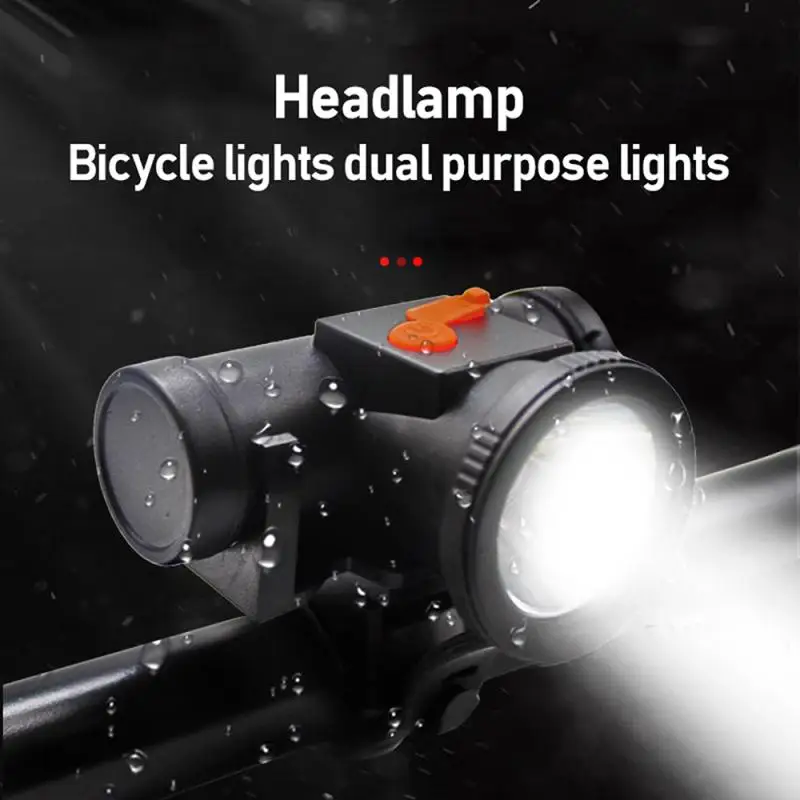 Dual-purpose Head-mounted Headlamp Bicycle Light USB Charging Mountain Bike Front Light Ultra-bright Waterproof Flashlight
Dual-purpose Head-mounted Headlamp Bicycle Light USB Charging Mountain Bike Front Light Ultra-bright Waterproof Flashlight
