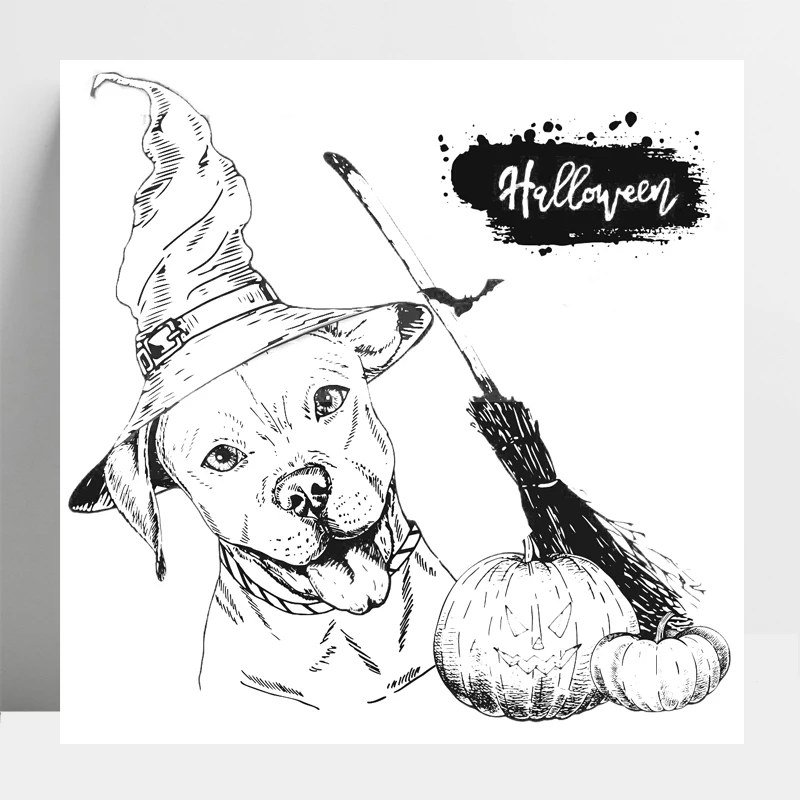 ZhuoAng Halloween Dog Clear Stamp for DIY Scrapbooking/Photo Album Decorative Card Making Clear Stamps Supplies
ZhuoAng Halloween Dog Clear Stamp for DIY Scrapbooking/Photo Album Decorative Card Making Clear Stamps Supplies