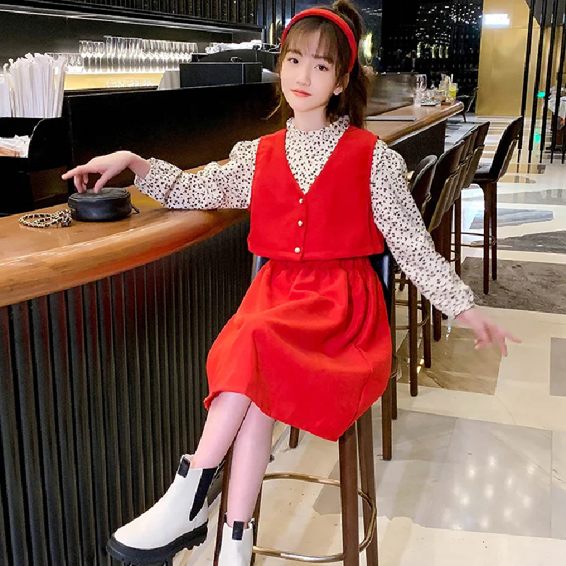 Осеннее платье для девочек, костюм 2021, осенняя модная детская одежда для девочек, платье с длинными рукавами и цветами
Осеннее платье для девочек, костюм 2021, осенняя модная детская одежда для девочек, платье с длинными рукавами и цветами