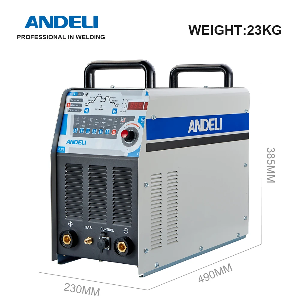 ANDELI TIG-250PAC Inverter Digital Square Wave AC DC Pulse TIG Welder TIG Aluminum with Aluminum Alloy TIG Welding Machine
ANDELI TIG-250PAC Inverter Digital Square Wave AC DC Pulse TIG Welder TIG Aluminum with Aluminum Alloy TIG Welding Machine