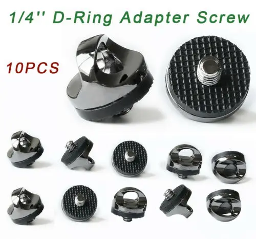 10pcs 1/4'' D-Ring Adapter Screw Camera Connecting Screw Captive for Tripod (pack of Ten)
10pcs 1/4'' D-Ring Adapter Screw Camera Connecting Screw Captive for Tripod (pack of Ten)
