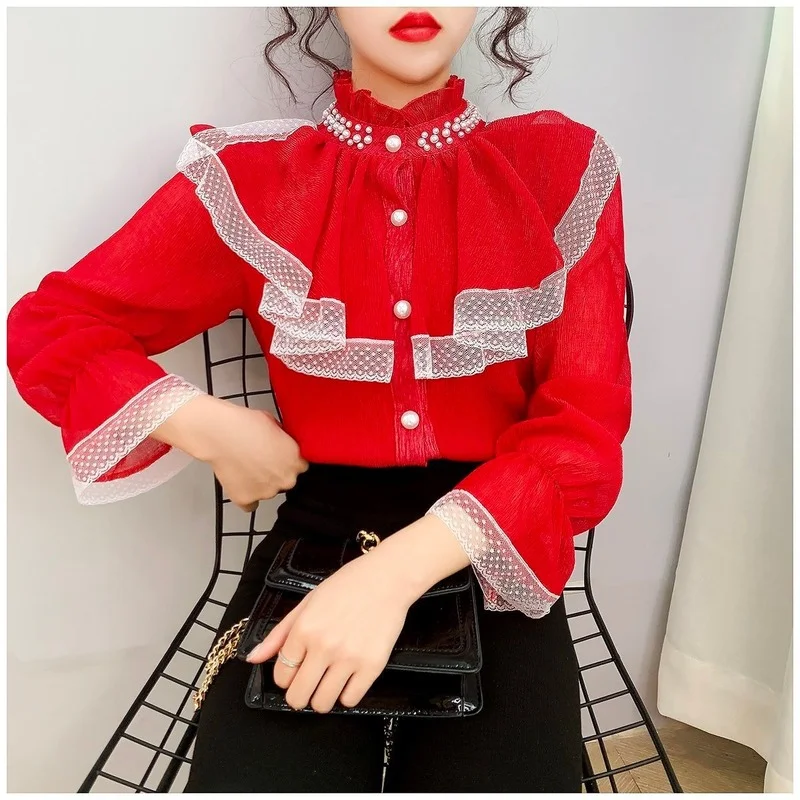 2021 fashion new temperament shirt women spring and autumn chiffon bottoming shirt temperament western style all-match top
2021 fashion new temperament shirt women spring and autumn chiffon bottoming shirt temperament western style all-match top