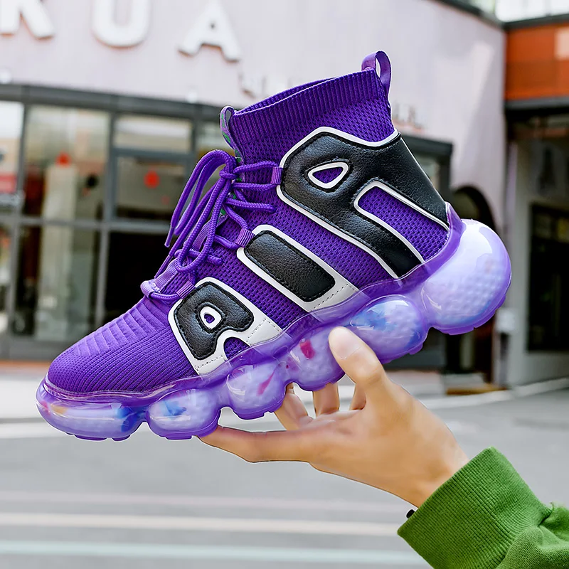 Men's TPU + Popcorn Combination Sole Autumn Korean Socks Luminous Shoes Sports Basket Sneakers Air Basketball Shoes
Men's TPU + Popcorn Combination Sole Autumn Korean Socks Luminous Shoes Sports Basket Sneakers Air Basketball Shoes