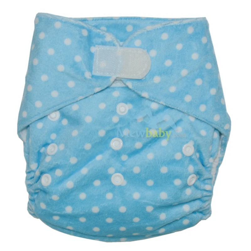 AIO Baby Diapers Nappy for Newborn to Toddle Minky Reusable Diaper With 1pc 3-Layer Microfiber Insert GR31 | Мать и ребенок