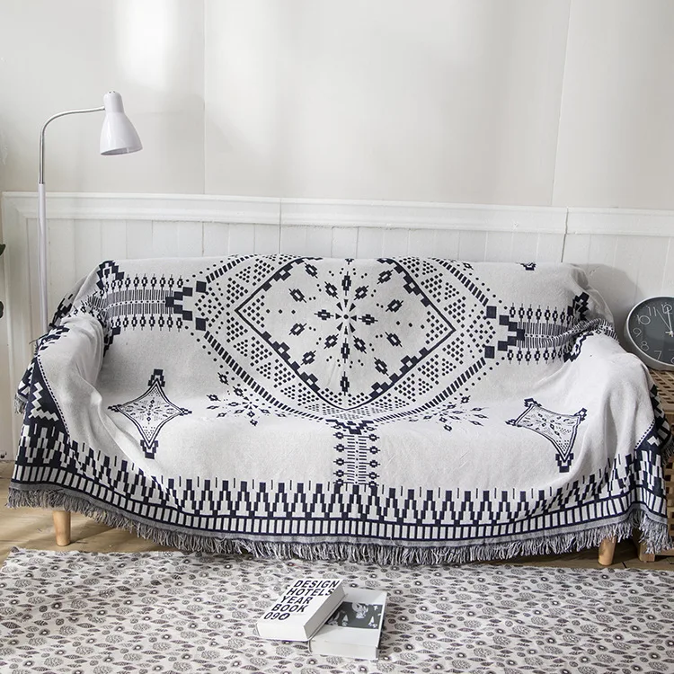 Thread Blanket Sofa Cover Cloth Art Pure Cotton Hanging Tapestry Throws Blanket On Sofa /Bed/Plane Knit Blanket With Tassel
Thread Blanket Sofa Cover Cloth Art Pure Cotton Hanging Tapestry Throws Blanket On Sofa /Bed/Plane Knit Blanket With Tassel