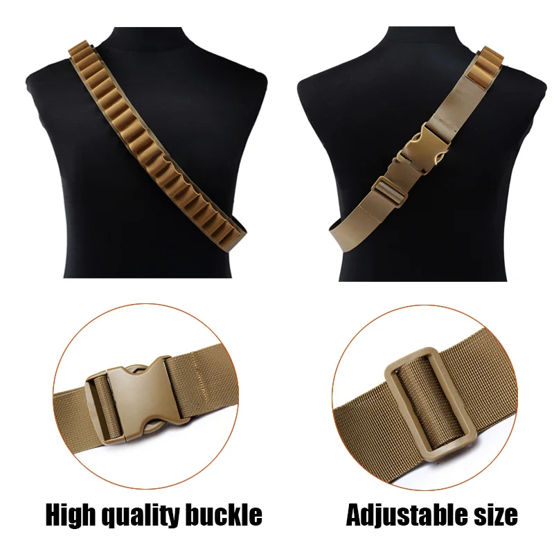Tactical Shell Bandolier Belt Cross Chest Stap Lambo Gauge Ammo Holder 27 Rounds Gun Bullet Belt Pouch Cartridge for Hunting
Tactical Shell Bandolier Belt Cross Chest Stap Lambo Gauge Ammo Holder 27 Rounds Gun Bullet Belt Pouch Cartridge for Hunting