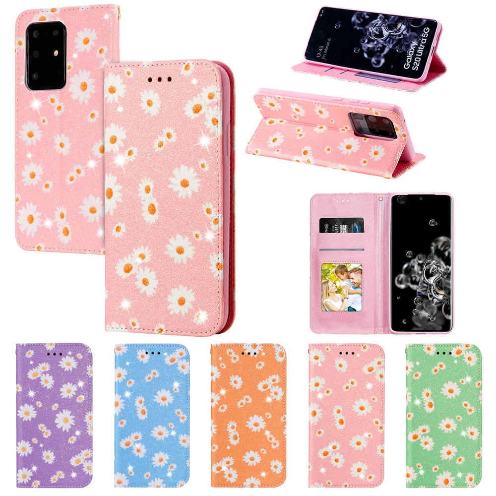 Glitter Phone Leather Case for Samsung Galaxy M31 M21 M30S M11 M80S Cute Little Daisy Magnetic Wallet Shell Flip Cover
Glitter Phone Leather Case for Samsung Galaxy M31 M21 M30S M11 M80S Cute Little Daisy Magnetic Wallet Shell Flip Cover