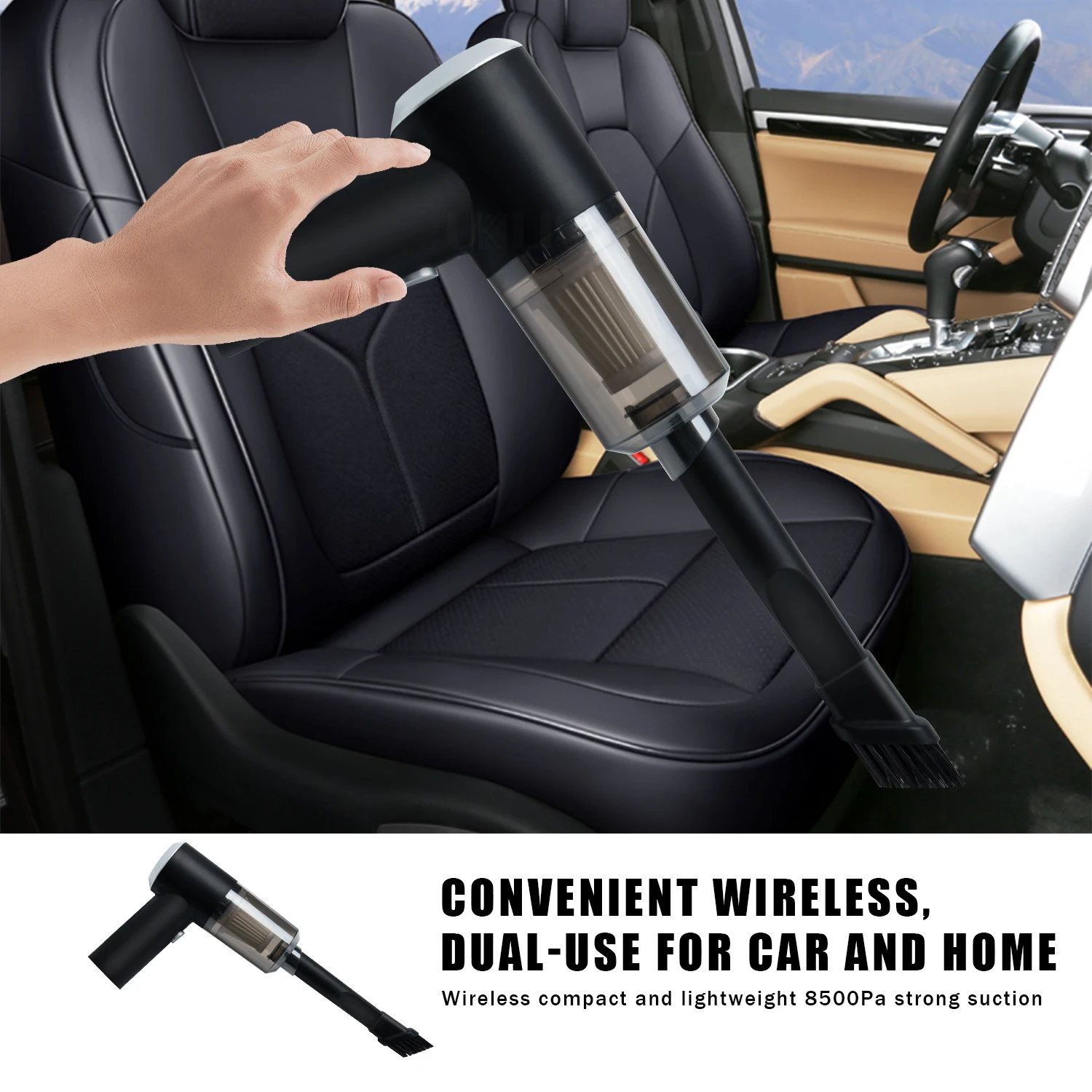 Mini Vacuum Cleaner Wireless Handheld Cleaning Machine Household USB Charging Strong Suction Car Desk Cyclone Suction Tool 
Mini Vacuum Cleaner Wireless Handheld Cleaning Machine Household USB Charging Strong Suction Car Desk Cyclone Suction Tool