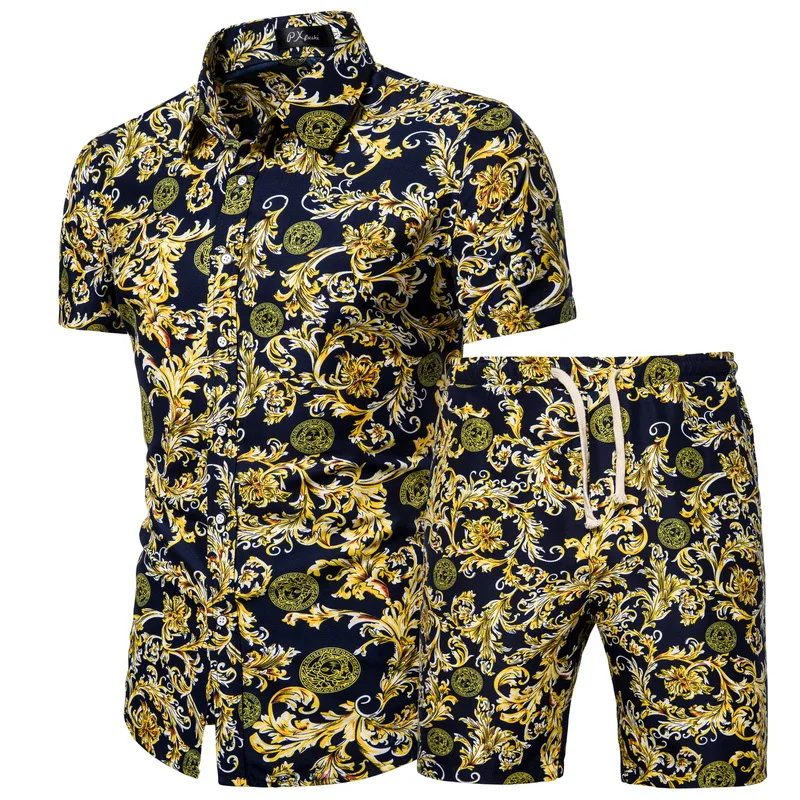 ZOGAA 2021 New Summer New Men's Clothing Short-sleeved Printed Shirts Shorts 2 Piece Fashion Male Casual Beach Wear Clothes
ZOGAA 2021 New Summer New Men's Clothing Short-sleeved Printed Shirts Shorts 2 Piece Fashion Male Casual Beach Wear Clothes