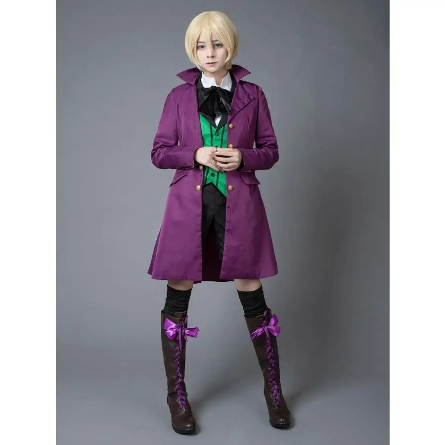 ProCosplay в наличии Черный Дворецкий 2 Kuroshitsuji Alois Trancy наряд женский косплей костюм