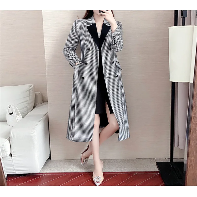 Temperament Popular Windbreaker 2020 New Mid Length Autumn And Winter Plaid Drape British Style Ladies Long Coat Female C125
Temperament Popular Windbreaker 2020 New Mid Length Autumn And Winter Plaid Drape British Style Ladies Long Coat Female C125