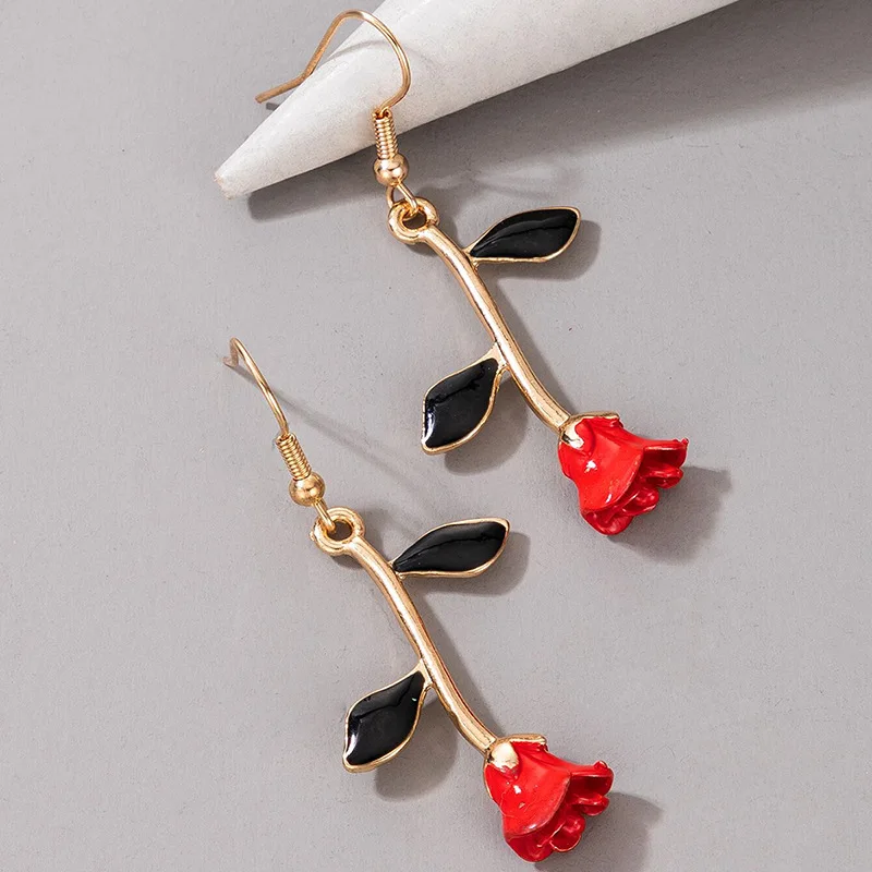 I38D-4GF Dangle Rose Studs Earring with Faux Pearl Red ROSE EARRINGS for Women Girl Symbolic Botanical Jewelry Rosebud Earrings
I38D-4GF Dangle Rose Studs Earring with Faux Pearl Red ROSE EARRINGS for Women Girl Symbolic Botanical Jewelry Rosebud Earrings