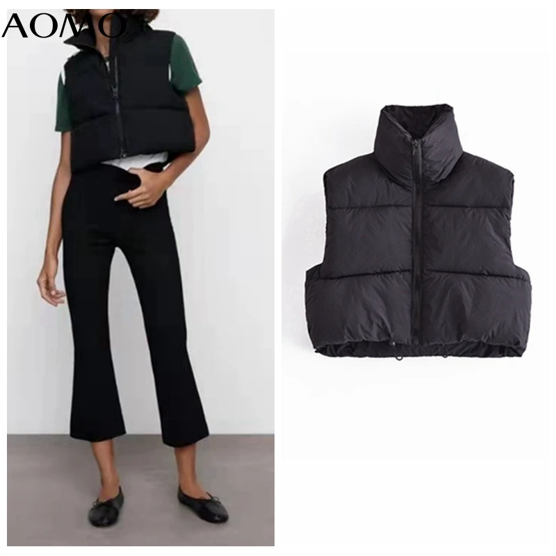 AOMO Women Oversize Crop Parkas Sleeveless 2021 Winter Zipper Pockets Female Warm Elegant Coat QN238A
AOMO Women Oversize Crop Parkas Sleeveless 2021 Winter Zipper Pockets Female Warm Elegant Coat QN238A