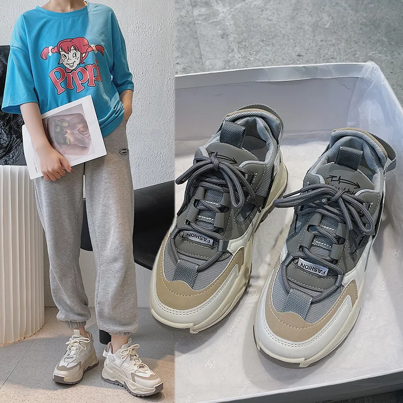 Fashion old shoes 2022 new autumn and winter Korean sports and leisure thick-soled student running white shoes
Fashion old shoes 2022 new autumn and winter Korean sports and leisure thick-soled student running white shoes