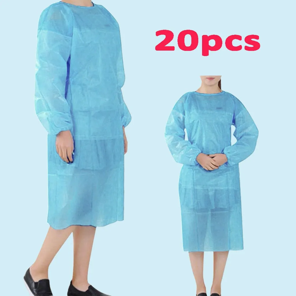 20PC Disposable Protective Clothes non-woven Splash-proof Isolation Clothing Laboratory Work clothes Security Gown Overalls A50
20PC Disposable Protective Clothes non-woven Splash-proof Isolation Clothing Laboratory Work clothes Security Gown Overalls A50