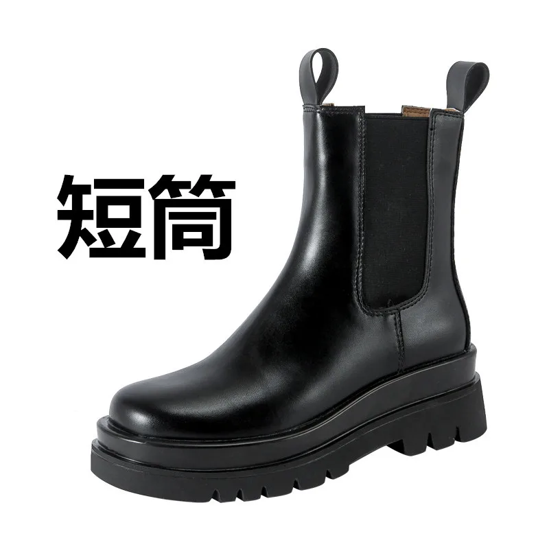 2021 new boots leather boots women's high same Chelsea top British locomotive tooling shoes
2021 new boots leather boots women's high same Chelsea top British locomotive tooling shoes