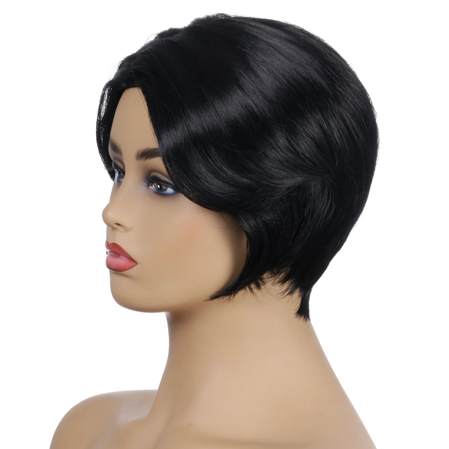 Wigs for Black Women Synthetic Hair Short Wavy Natural Black Wigs High Temperature Fiber Wigs Daily Use
Wigs for Black Women Synthetic Hair Short Wavy Natural Black Wigs High Temperature Fiber Wigs Daily Use
