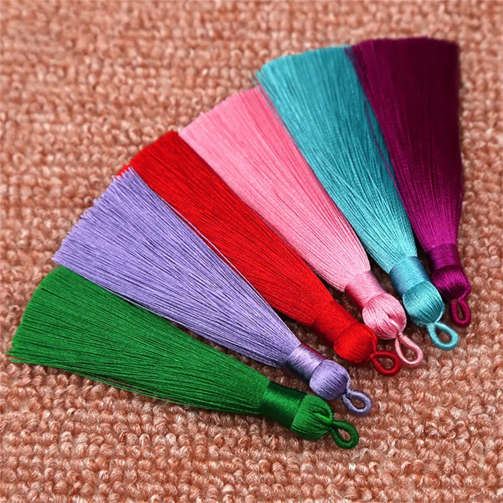 10PCS 8cm Cotton Silk Tassel Trim Fringe With Hole Hanging For Charm Pendant Polyester Home Decoration
10PCS 8cm Cotton Silk Tassel Trim Fringe With Hole Hanging For Charm Pendant Polyester Home Decoration