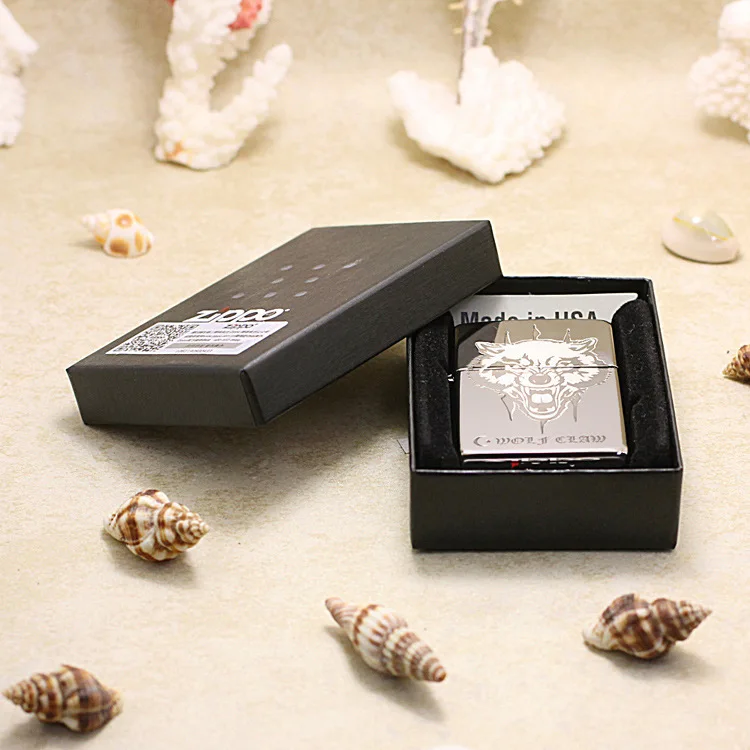 Genuine Zippo oil lighter copper windproof Black ice Ferocious wolf cigarette Kerosene lighters With anti-counterfeiting code
Genuine Zippo oil lighter copper windproof Black ice Ferocious wolf cigarette Kerosene lighters With anti-counterfeiting code
