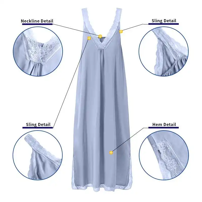 VONDA 3 Colors Women Party Dress Summer Sexy Sleeveless Solid Lace V Neck Long Maxi Dresses Plus Size Pleated Side Slit Vestidos
VONDA 3 Colors Women Party Dress Summer Sexy Sleeveless Solid Lace V Neck Long Maxi Dresses Plus Size Pleated Side Slit Vestidos