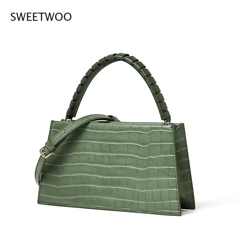 Design Brand Women Vintage Messenger Bag High Quality Female Shoulder Crossbody Bag Cowhide Fashion Crocodile Pattern Handbag
Design Brand Women Vintage Messenger Bag High Quality Female Shoulder Crossbody Bag Cowhide Fashion Crocodile Pattern Handbag