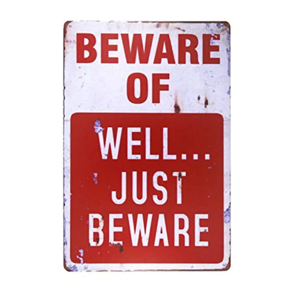 Metal Plate Vintage Poster Coffee bar Sign Home Decor,Beware of Well JUST Beware Vintage Metal Sign 8x12 Inches(M0005)
Metal Plate Vintage Poster Coffee bar Sign Home Decor,Beware of Well JUST Beware Vintage Metal Sign 8x12 Inches(M0005)
