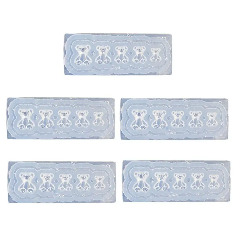 New 5Pc Silicone Mini Gummy Bear Mold Nail Art Resin Casting Mould Template Bear Silicone Resin Mold Jewelry Tools Art Craft
New 5Pc Silicone Mini Gummy Bear Mold Nail Art Resin Casting Mould Template Bear Silicone Resin Mold Jewelry Tools Art Craft